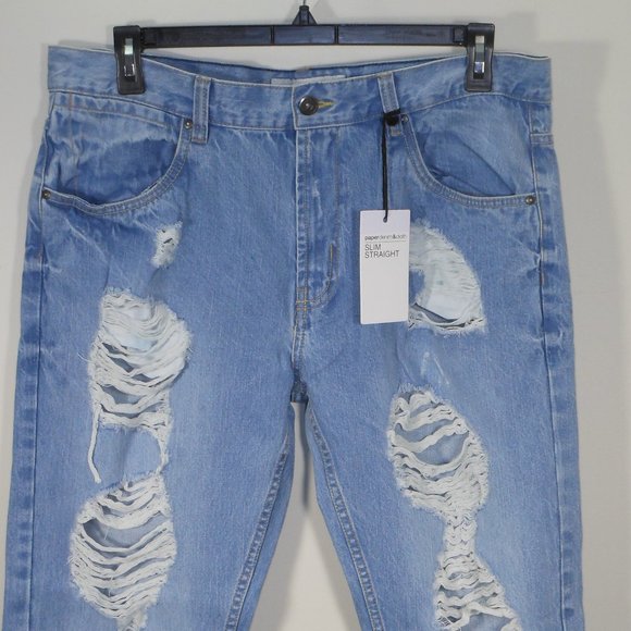 A pair of new PD & C men's distressed jeans - Picture 6 of 9